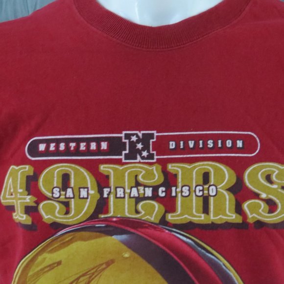 San Francisco 49ers Shirt (vTG) - Helmet with Golden Gate Bridge - Mens Medium - Picture 3 of 9